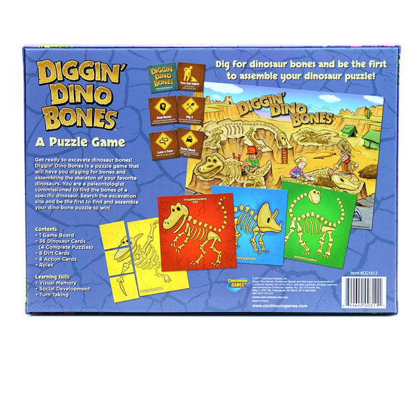 Continuum Games Continuum Games - Digging Dino Bones Board Game, Kids Aged 4 & Up - DimpzBazaar.com