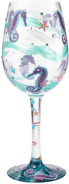 Enesco Enesco Lolita Wine Glass Seahorse - DimpzBazaar.com