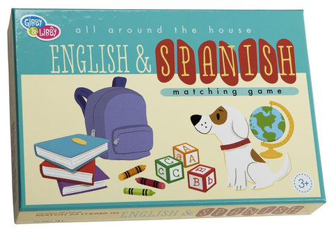 C.R. Gibson C.R. Gibson All Around The House English/Spanish Memory Matching Game by Jill McDonald - DimpzBazaar.com