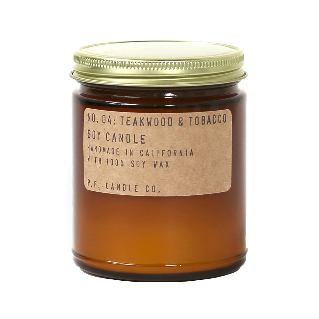 P.F. Candle Co. P.F. Candle Co. - No. 04: Teakwood & Tobacco Soy Candle - DimpzBazaar.com