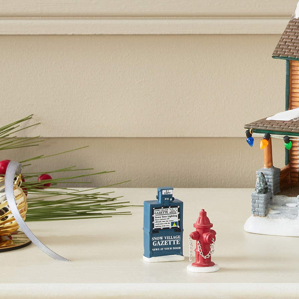 Department 56 Department 56 Village Fire Hydrant and Newspaper Box Accessory Set of 2 - DimpzBazaar.com