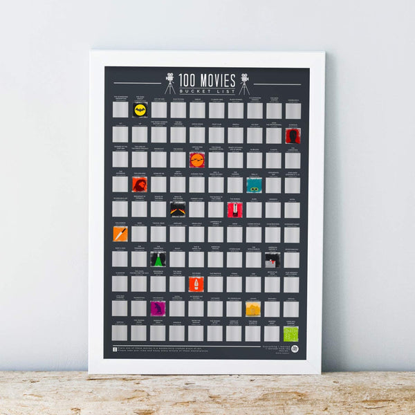 Gift Republic Gift Republic 100 Movies Bucket List Poster - DimpzBazaar.com