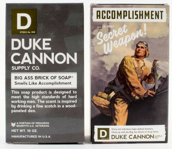 Duke Cannon Duke Cannon WWII Era Collection of Men's Big Brick of Soap: Accomplishment, Victory, Naval Supremacy, and Productivity - DimpzBazaar.com