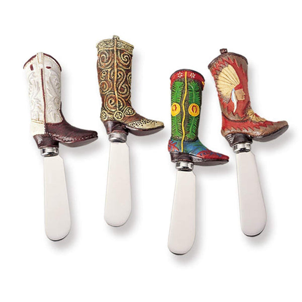 Supreme Housewares Mr. Spreader 4-Piece Western Resin Cheese Spreader, Assorted - DimpzBazaar.com