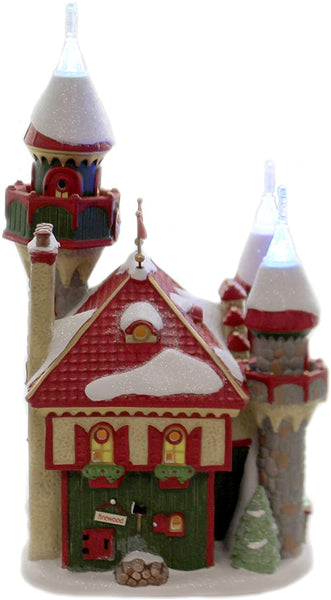 Department 56 Department 56 North Pole Series Santa's Snowflake Palace Lighted Buliding, 10.51 in H - DimpzBazaar.com