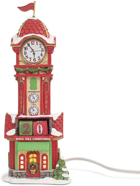 Department 56 Department 56 North Pole Series Christmas Countdown Tower Lighted Building, 9.5 in H - DimpzBazaar.com