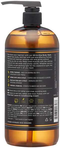 Olivina Men Olivina Men All-in-One Body Wash for hair, face and body - Bourbon Cedar 16 fl. oz - DimpzBazaar.com