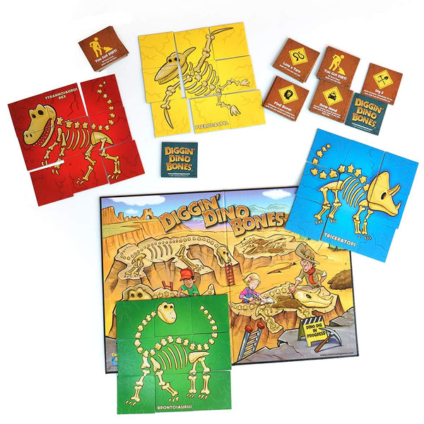Continuum Games Continuum Games - Digging Dino Bones Board Game, Kids Aged 4 & Up - DimpzBazaar.com