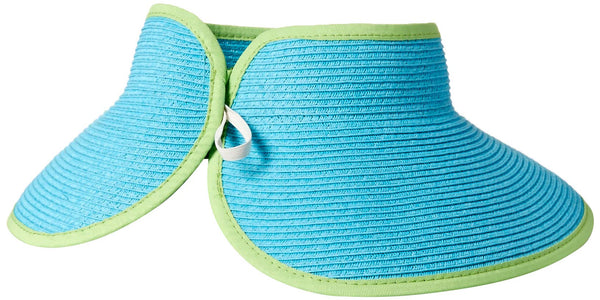 San Diego Hat Company San Diego Hat Company Women's Ultrabraid Visor with Ribbon Binding, and Sweatband - DimpzBazaar.com