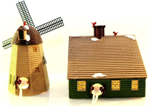 Department 56 Department 56 The Original Snow Village Home Sweet Home House & Windmill #51268 - DimpzBazaar.com