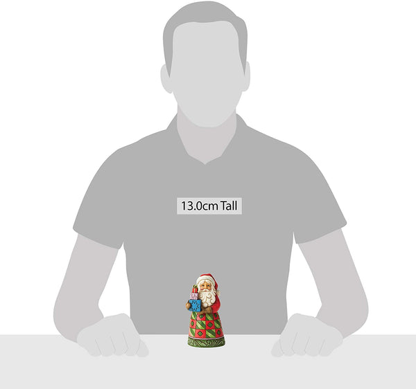 Enesco Enesco Jim Shore Heartwood Creek Santa with Presents Pint-Size Figurine, 5.12 Inch, Multicolor - DimpzBazaar.com