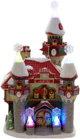 Department 56 Department 56 North Pole Series Santa's Snowflake Palace Lighted Buliding, 10.51 in H - DimpzBazaar.com