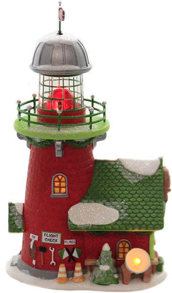 Department 56 Department 56 North Pole Series Rudolph's Blinking Beacon Lighted Buildings, 7.8-inch Height - DimpzBazaar.com