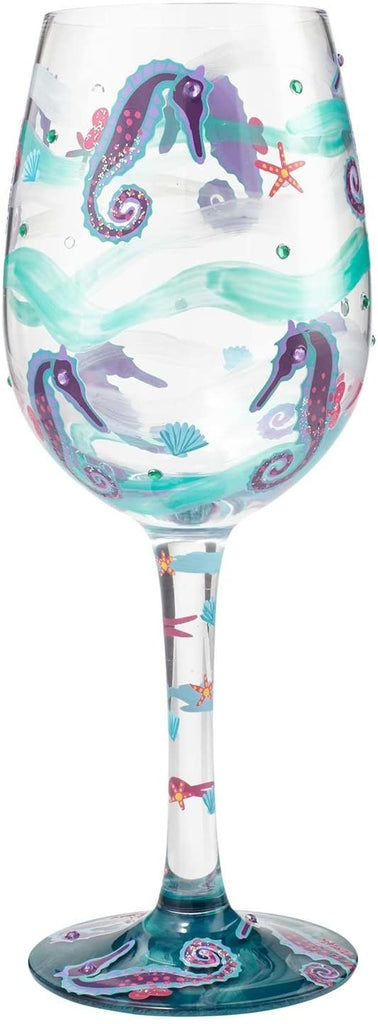 Enesco Enesco Lolita Wine Glass Seahorse - DimpzBazaar.com