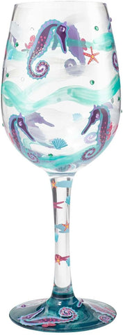 Enesco Enesco Lolita Wine Glass Seahorse - DimpzBazaar.com