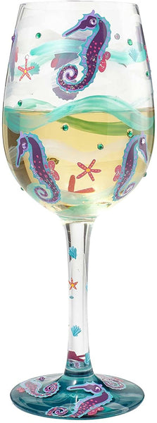 Enesco Enesco Lolita Wine Glass Seahorse - DimpzBazaar.com