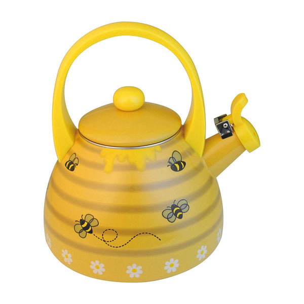 Supreme Housewares Gourmet Art Enamel-on-Steel Whistling Kettle - DimpzBazaar.com