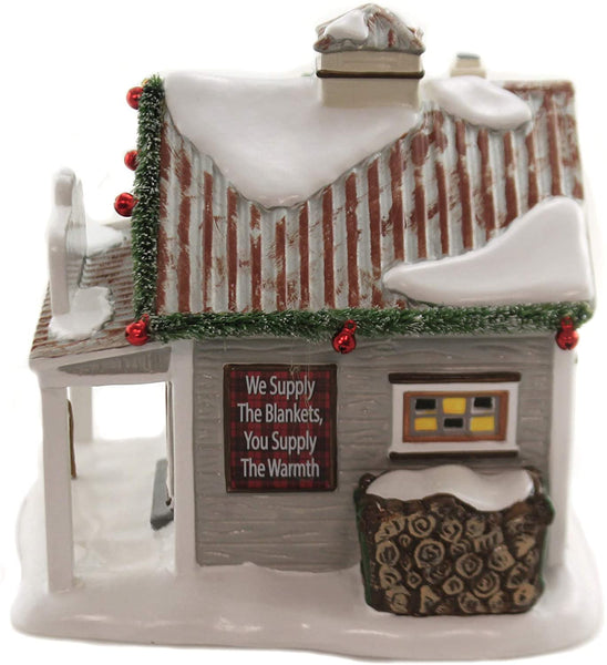 Department 56 Department 56 Original Snow Village Sleigh Bells Hitching Post Lighted Building, 6.06-inch Height - DimpzBazaar.com