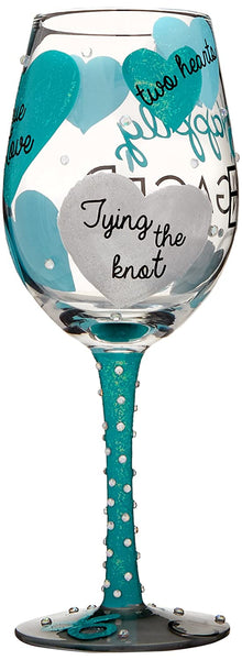 Enesco Lolita by Enesco Happily Engaged Wine Glass - DimpzBazaar.com
