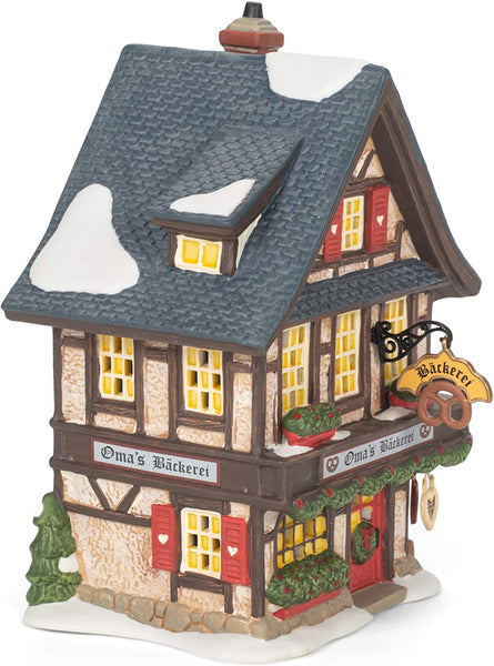 Department 56 Department 56 Alpine Village Oma's Bakery Lit House, 6.77-inch High - DimpzBazaar.com