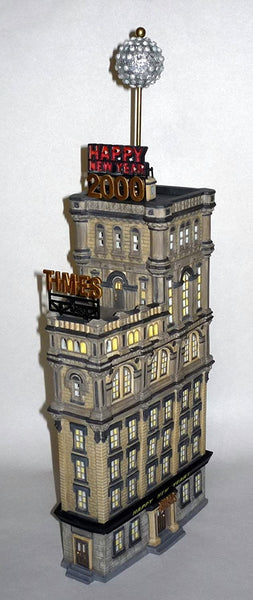 Department 56 DEPARTMENT 56 CHRISTMAS IN THE CITY "THE TIMES TOWER" 2000 SPECIAL EDITION GIFT SET #55510 - DimpzBazaar.com