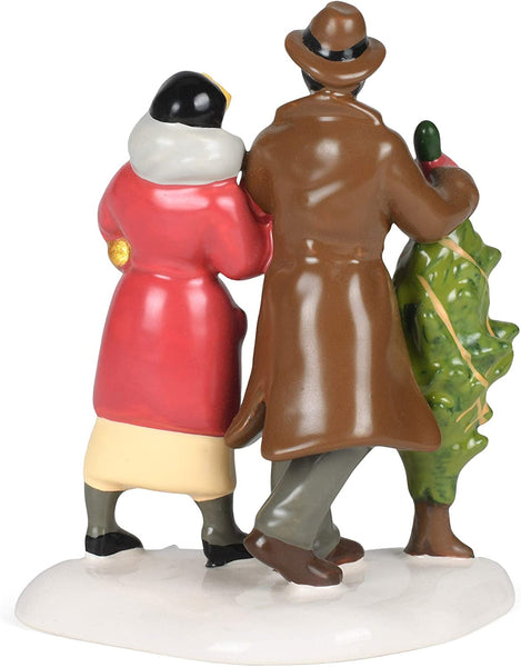 Department 56 Department 56 Original Snow Village Bringing Home Christmas Village Figure, 3.3-inch Height - DimpzBazaar.com