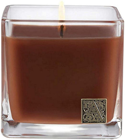 Aromatique Cinnamon Cider Medium Glass Cube 12oz Candle by Aromatique - DimpzBazaar.com