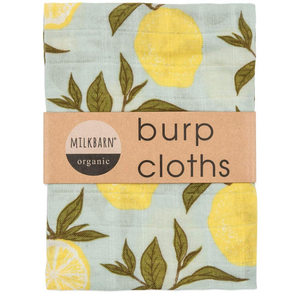 MilkBarn Milkbarn Organic Cotton Burp Cloths (2 pack) - DimpzBazaar.com
