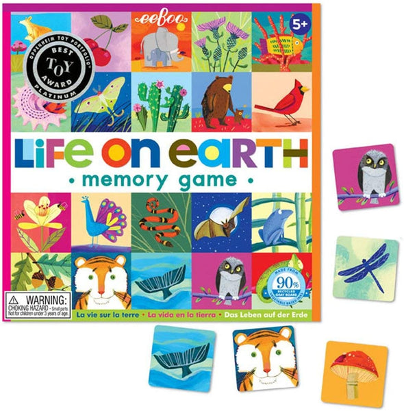 eeBoo eeBoo Life on Earth Memory Matching Game for Kids - DimpzBazaar.com