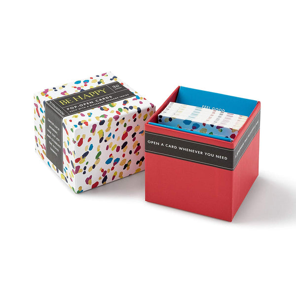 Compendium Thoughtfulls Pop-Open Cards by Compendium: Be Happy — 30 pop-Open Cards, Each with a Different Inspiring Message Inside - DimpzBazaar.com