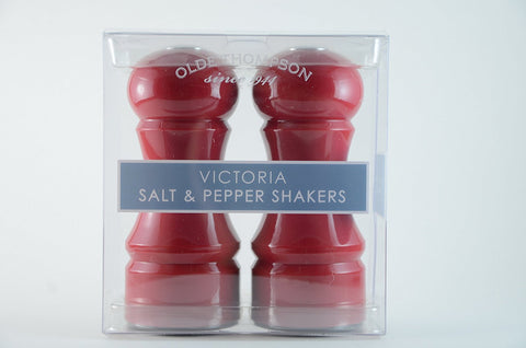 Olde Thompson Olde Thompson Victoria Salt and Pepper Shakers - Red - DimpzBazaar.com