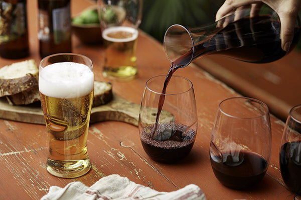 Govino Govino Dishwasher Safe Flexible Shatterproof Recyclable Wine Glasses, 16-ounce, Set of 4 - DimpzBazaar.com