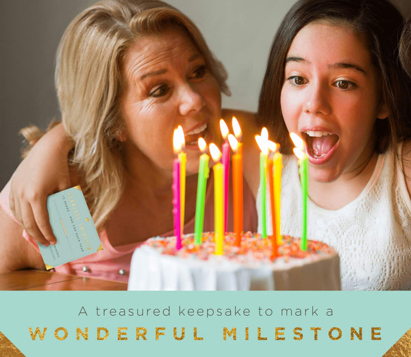 Lucky Feather Lucky Feather Gifts for 13 Year Old Girl; 13th Birthday Bracelet with 13 Dainty 14K Gold Dipped Beads on Adjustable Cord; Bat Mitzvah Gift - DimpzBazaar.com