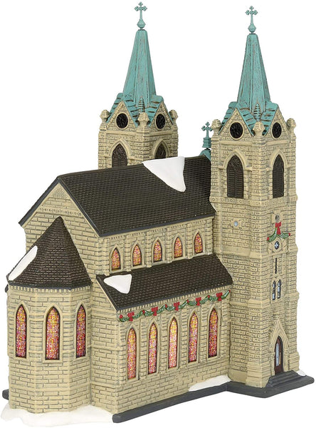 Department 56 Department 56 Christmas in The City Village St. Thomas Cathedral Lit Building, 11.02 Inch, Multicolor - DimpzBazaar.com