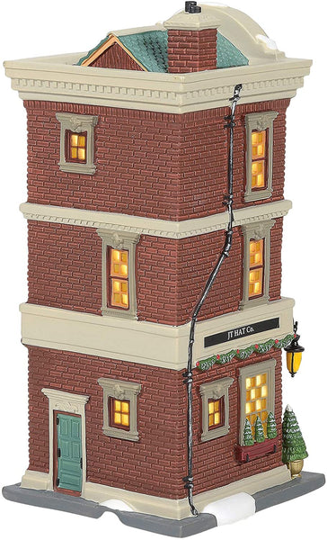 Department 56 Department 56 Christmas in The City JT Hat Co. Lit House, 8.62-inch High - DimpzBazaar.com