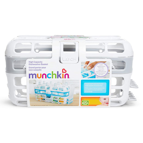 Munchkin Munchkin High Capacity Dishwasher Basket, 1 Pack, Grey - DimpzBazaar.com