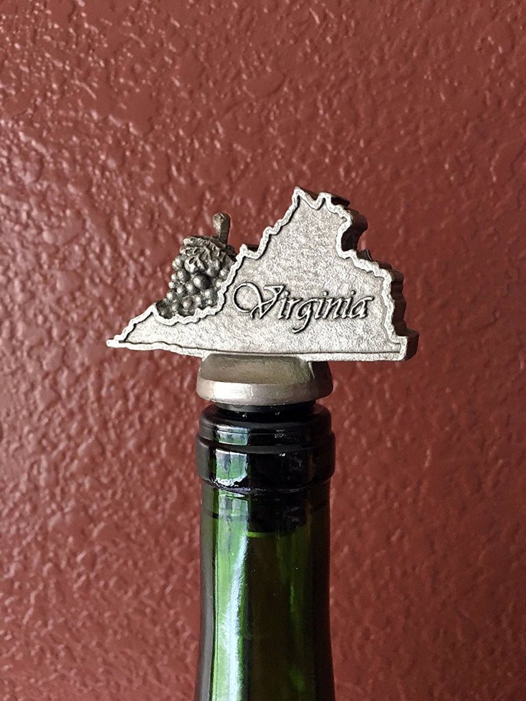 Spectrum Virginia State Wine Aerator Pourer Premium Aerating Pourer FDA Approved Stainless Steel Food Grade Silicone Stopper - DimpzBazaar.com