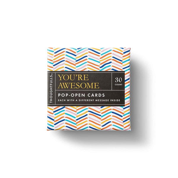 Compendium Thoughtfulls Pop-Open Cards by Compendium: You're Awesome — 30 pop-Open Cards, Each with a Different Inspiring Message Inside - DimpzBazaar.com