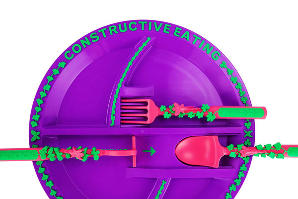 Constructive Eating Constructive Eating Set of Garden Utensils for Toddlers, Infants, Babies and Kids - Flatware Toys are Made with FDA Approved Materials for Safe and Fun Eating - DimpzBazaar.com