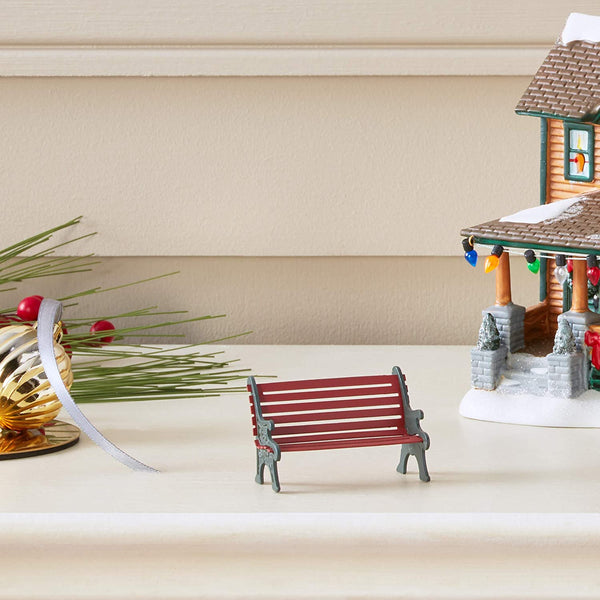 Department 56 Department 56 Village Red Wrought Iron Park Bench - DimpzBazaar.com