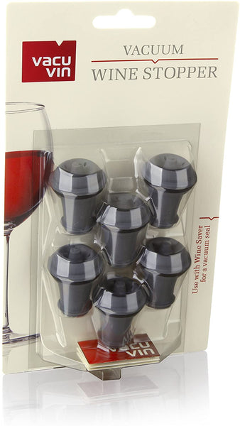 Vacu Vin Vacu Vin Original Wine Vacuum Stoppers Set of 12 Gift Set of 6 Grey and 6 Color - DimpzBazaar.com