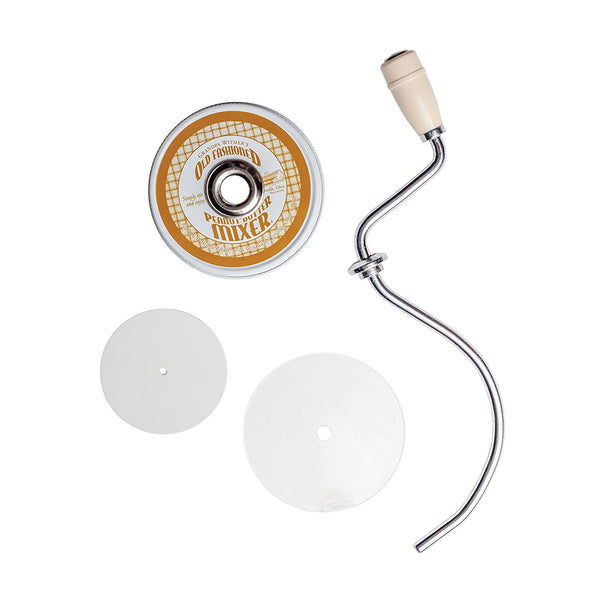 Witmer Company Grandpa Witmer's Old Fashioned Mess-Free Nut Butter and Natural Peanut Butter Mixer, Made in America, BPA Free, Fits 16-Ounce Jars with 2.75-Inch Lids - DimpzBazaar.com