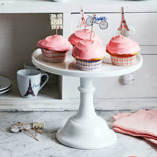 Mosser Glassware Mosser Glass 12" Milk Glass Cake Plate/stand - DimpzBazaar.com