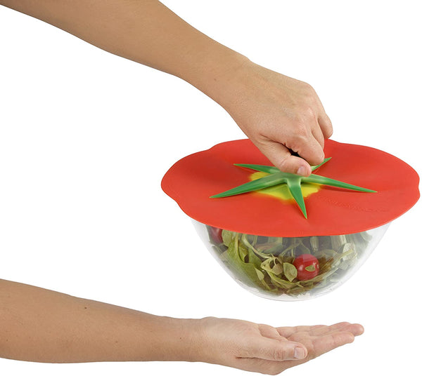 Charles Viancin Charles Viancin Silicone Lids - Microwave Safe BPA Free Mugs Pots Bowls Lids -Tomato - DimpzBazaar.com