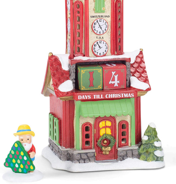 Department 56 Department 56 North Pole Series Christmas Countdown Tower Lighted Building, 9.5 in H - DimpzBazaar.com