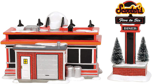 Department 56 Department 56 Original Snow Village Scooter's Diner - DimpzBazaar.com