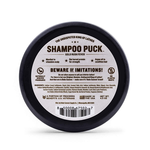 Duke Cannon Duke Cannon Supply Co. Mens Shampoo Puck, 4.5 oz. - Gold Rush Fever - DimpzBazaar.com