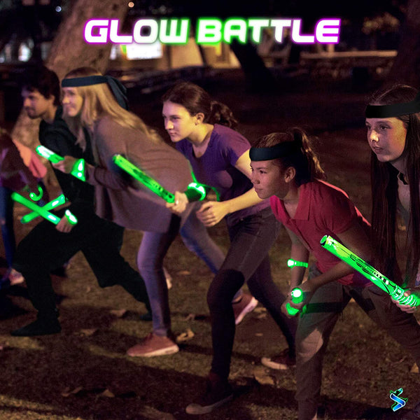 Starlux Games Starlux Games Glow Battle: A Ninja Game with Glow-in-The-Dark Foam Swords - DimpzBazaar.com
