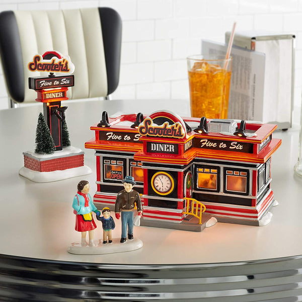 Department 56 Department 56 Original Snow Village Scooter's Diner - DimpzBazaar.com