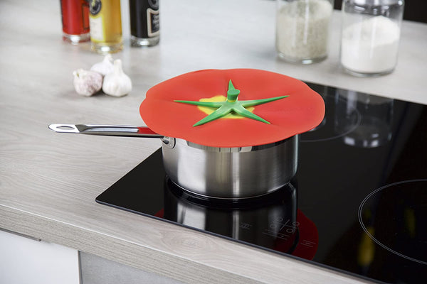 Charles Viancin Charles Viancin Silicone Lids - Microwave Safe BPA Free Mugs Pots Bowls Lids -Tomato - DimpzBazaar.com